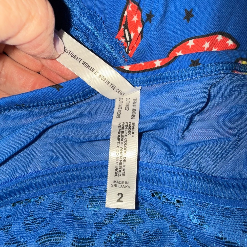 Torrid Playful Rainbow Lips Bralette- Size- 2-2X - Picture 10 of 10